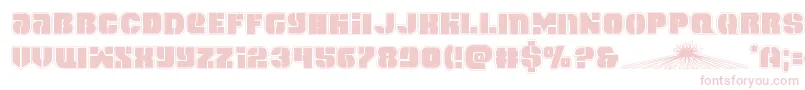 フォントspacecruiseracad – ピンクのフォント
