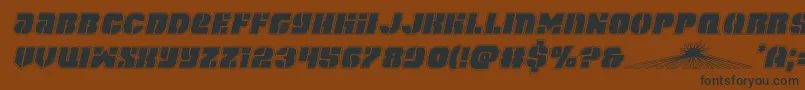 spacecruiseracadital Font – Black Fonts on Brown Background