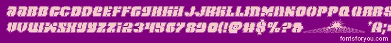 spacecruiseracadital Font – Pink Fonts on Purple Background