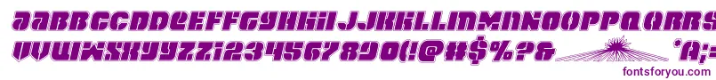 spacecruiseracadital Font – Purple Fonts on White Background