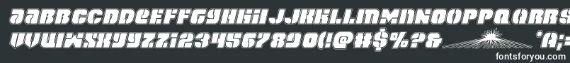 フォントspacecruiseracadital – 白い文字