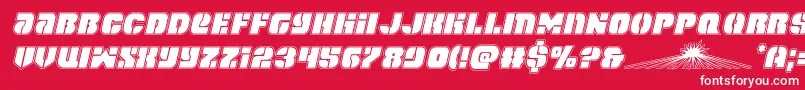 spacecruiseracadital Font – White Fonts on Red Background