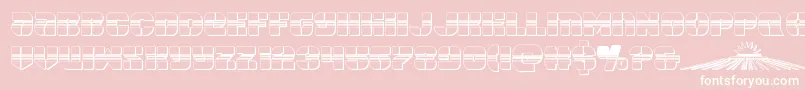 spacecruiserchrome Font – White Fonts on Pink Background