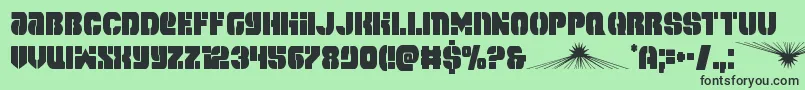 spacecruisercond-fontti – mustat fontit vihreällä taustalla