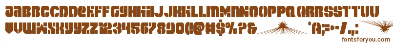 Шрифт spacecruisercond – коричневые шрифты на белом фоне