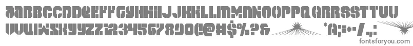 spacecruisercond-fontti – harmaat kirjasimet valkoisella taustalla