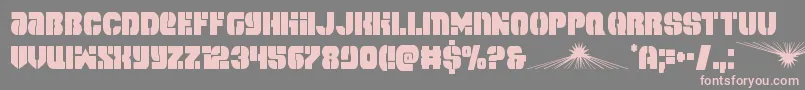Шрифт spacecruisercond – розовые шрифты на сером фоне