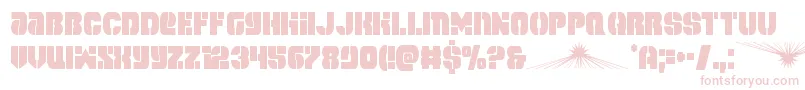spacecruisercond-fontti – vaaleanpunaiset fontit valkoisella taustalla