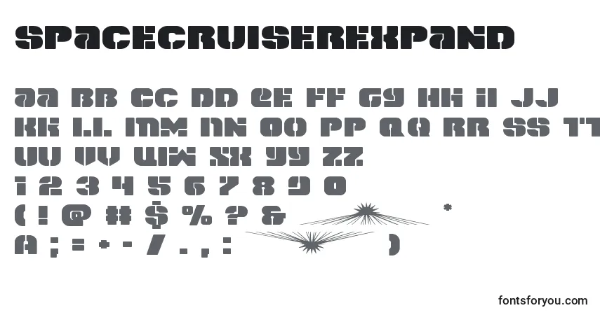 Spacecruiserexpand Font – alphabet, numbers, special characters