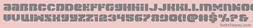 spacecruiserexpand Font – Gray Fonts on Pink Background