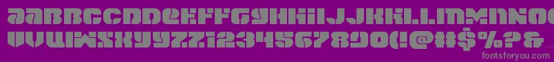 spacecruiserexpand Font – Gray Fonts on Purple Background