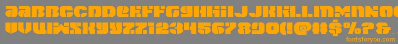 spacecruiserexpand Font – Orange Fonts on Gray Background