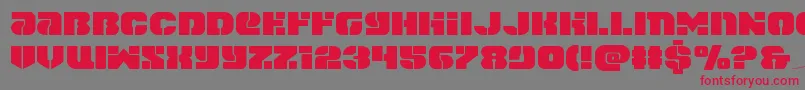 spacecruiserexpand Font – Red Fonts on Gray Background