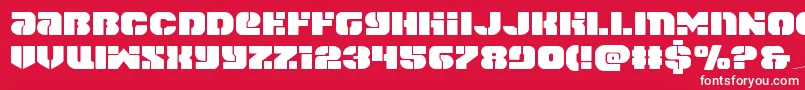 spacecruiserexpand Font – White Fonts on Red Background
