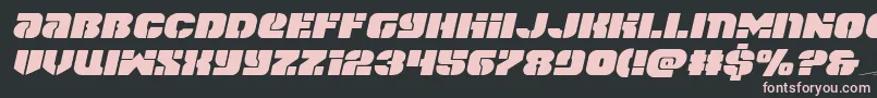 spacecruiserexpandital Font – Pink Fonts on Black Background