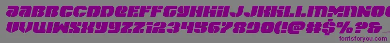 spacecruiserexpandital Font – Purple Fonts on Gray Background