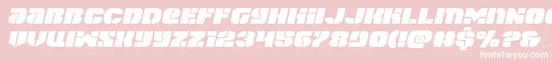 spacecruiserexpandital Font – White Fonts on Pink Background