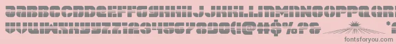 spacecruiserhalfフォントについての詳細 フォントspacecruiserhalf – ピンクの背景に灰色の文字