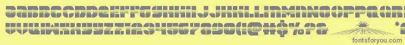 More about spacecruiserhalf Font spacecruiserhalf Font – Gray Fonts on Yellow Background
