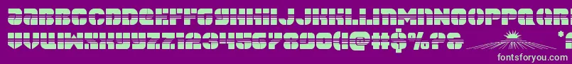 More about spacecruiserhalf Font spacecruiserhalf Font – Green Fonts on Purple Background