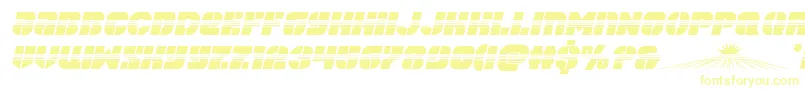 Czcionka spacecruiserhalfital – żółte czcionki