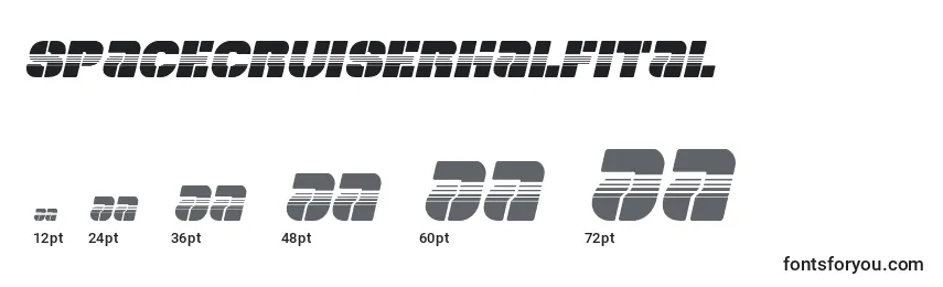 Spacecruiserhalfital Font Sizes