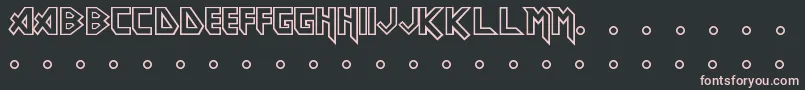 Eddie Font – Pink Fonts on Black Background