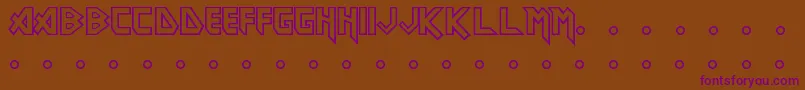 Eddie Font – Purple Fonts on Brown Background