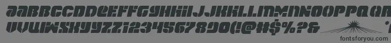 spacecruiserital Font – Black Fonts on Gray Background