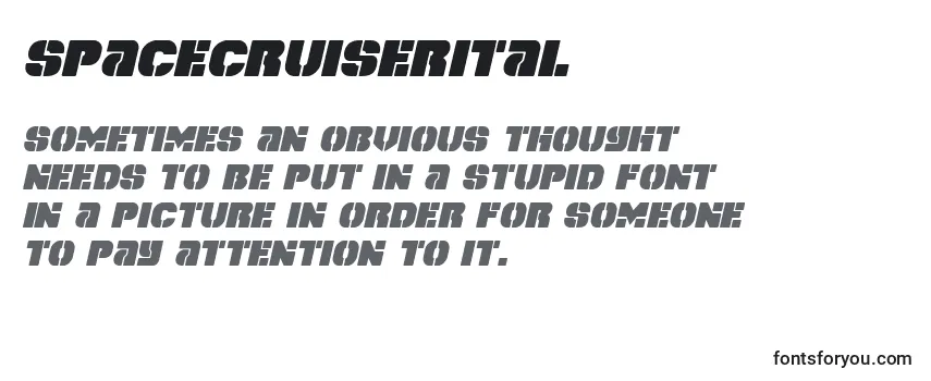 Review of the Spacecruiserital Font