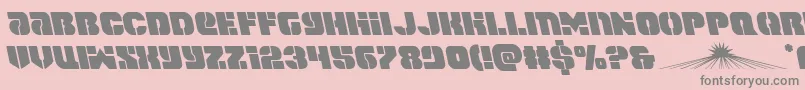 spacecruiserleft Font – Gray Fonts on Pink Background