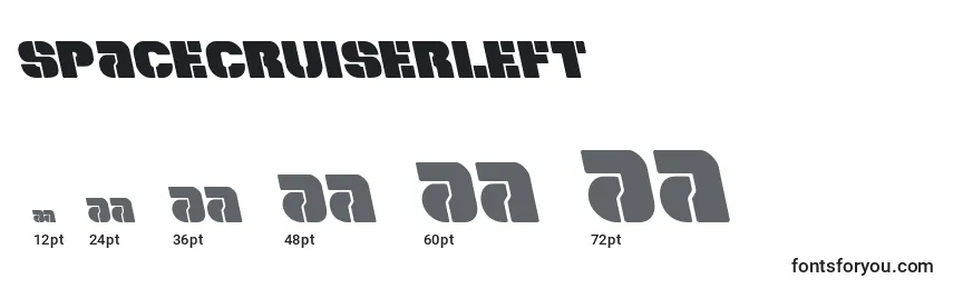 Размеры шрифта Spacecruiserleft