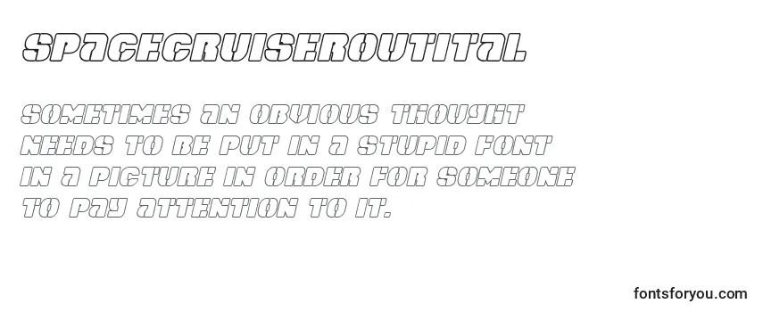 Spacecruiseroutital Font