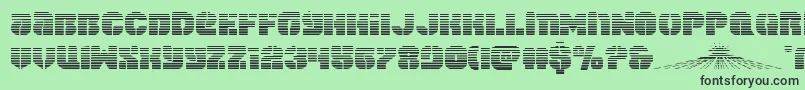 spacecruiserscan Font – Black Fonts on Green Background