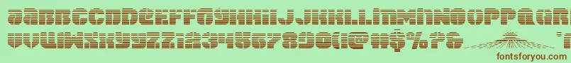 spacecruiserscan Font – Brown Fonts on Green Background