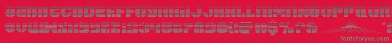spacecruiserscan Font – Gray Fonts on Red Background