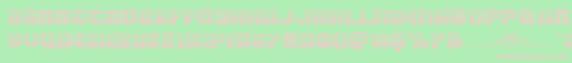 spacecruiserscan Font – Pink Fonts on Green Background
