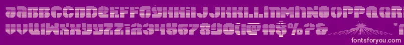 spacecruiserscan Font – Pink Fonts on Purple Background