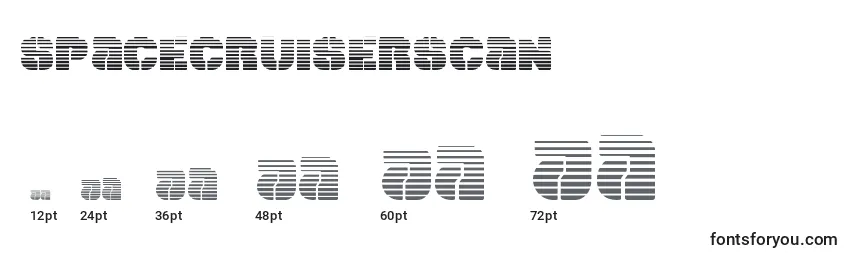 Spacecruiserscan font sizes