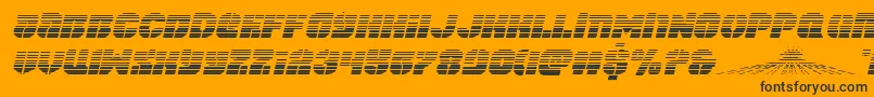 spacecruiserscanital Font – Black Fonts on Orange Background