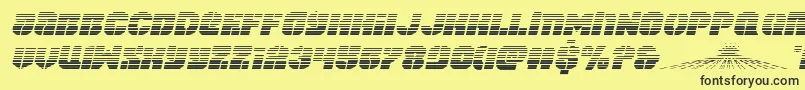 spacecruiserscanital Font – Black Fonts on Yellow Background