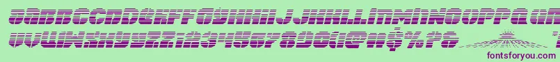 spacecruiserscanital Font – Purple Fonts on Green Background