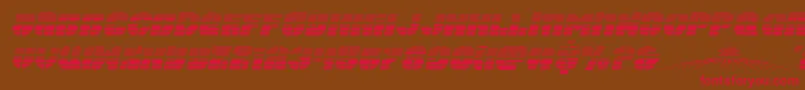 spacecruiserscanital Font – Red Fonts on Brown Background