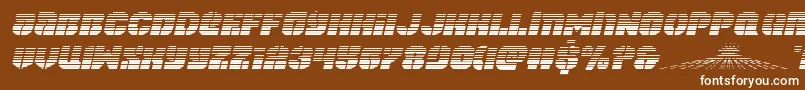 spacecruiserscanital Font – White Fonts on Brown Background
