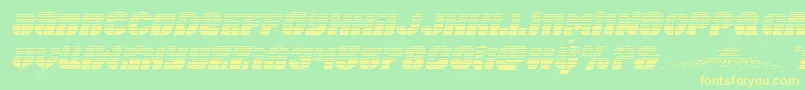 spacecruiserscanital Font – Yellow Fonts on Green Background