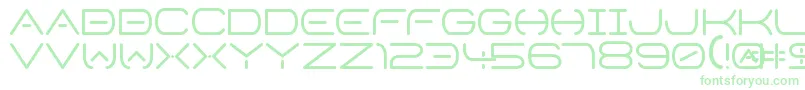 SpaceHorizon Regular-Schriftart – Grüne Schriften