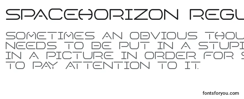 SpaceHorizon Regular-fontti