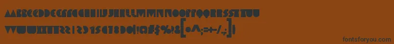 Шрифт SpaceMelons – чёрные шрифты на коричневом фоне