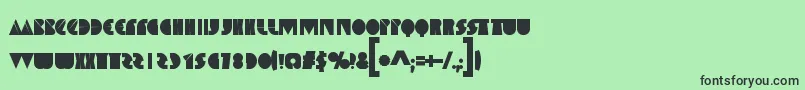 SpaceMelons Font – Black Fonts on Green Background