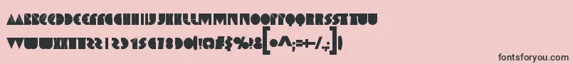 SpaceMelons Font – Black Fonts on Pink Background